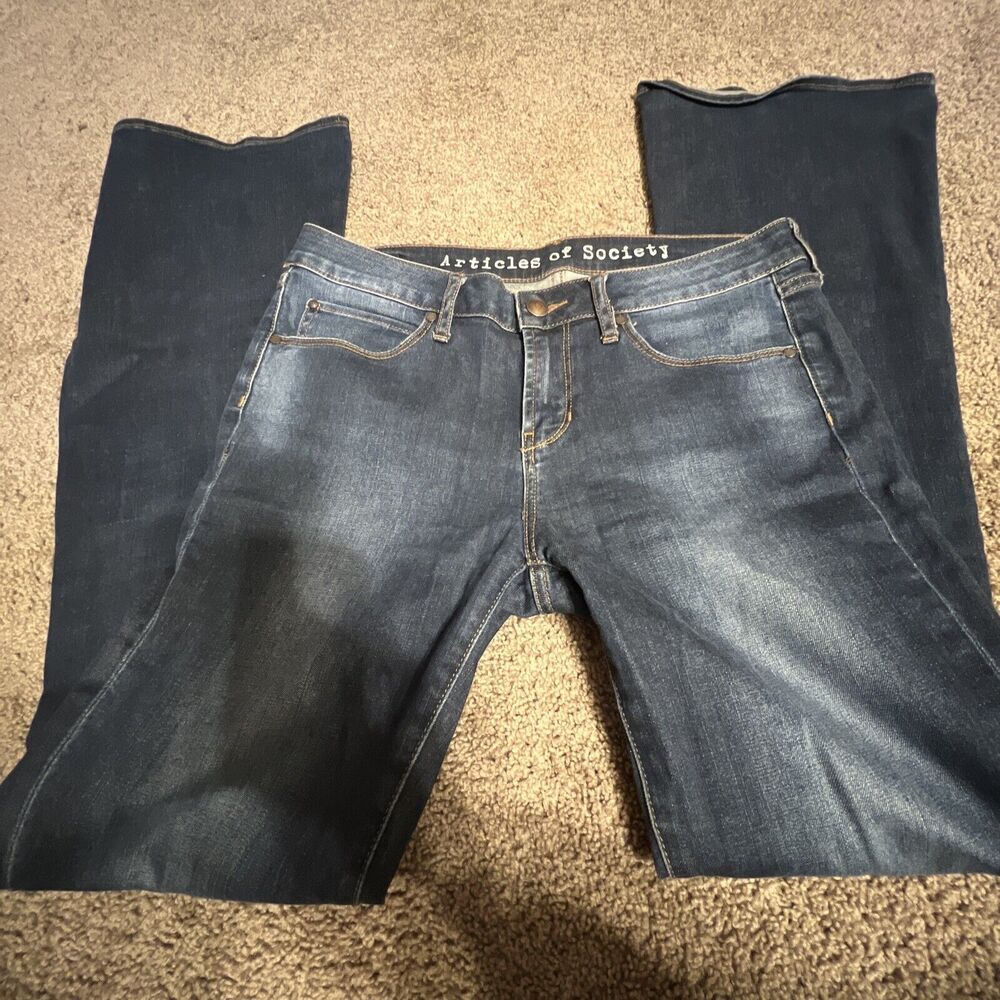 Articles Of Society Women's Faith Flare Jeans Navy Size 29